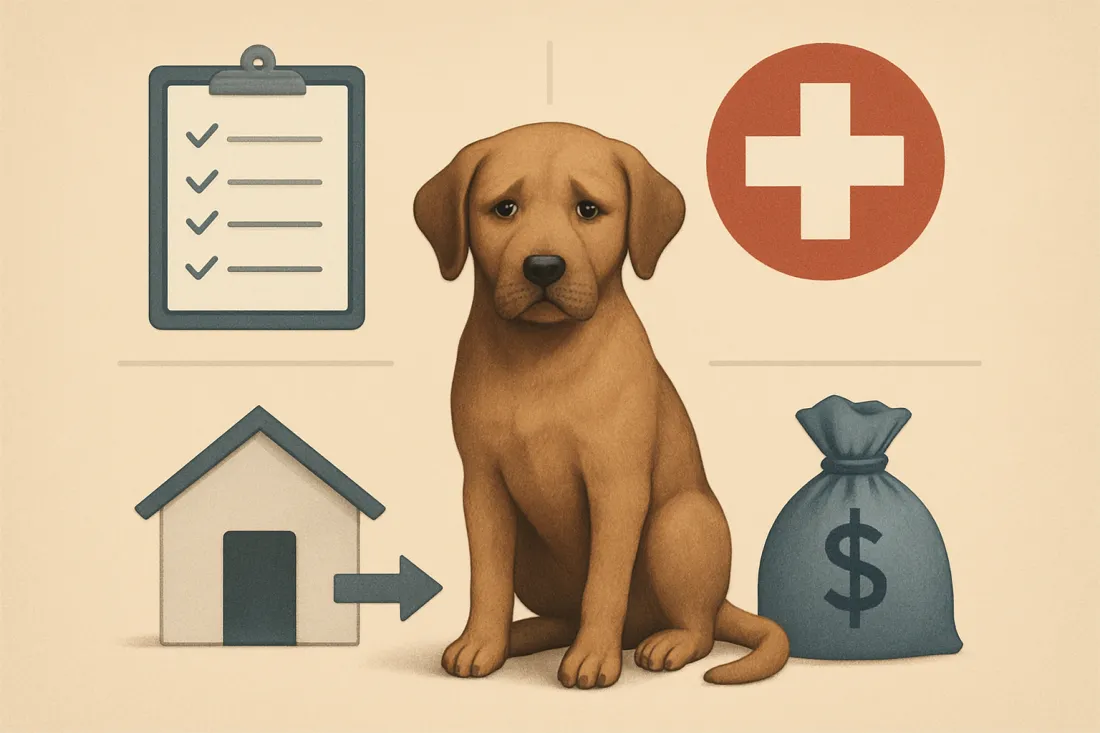 How to decide if you should rehome your dog: visual comparison of options