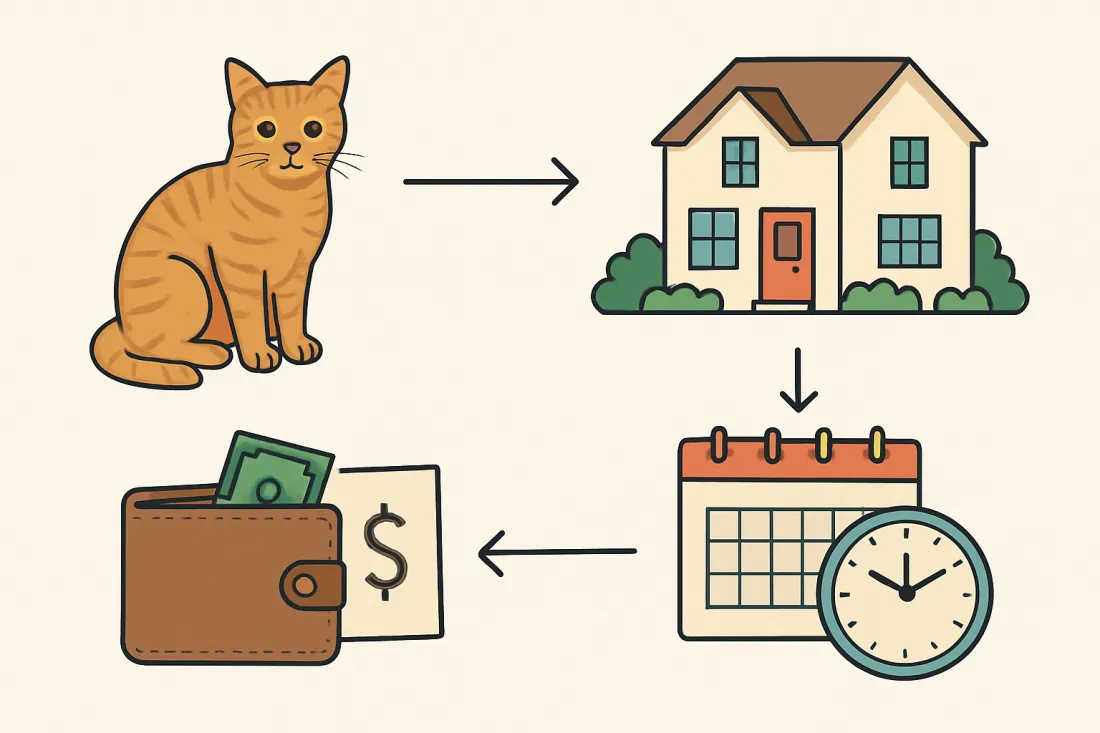 What to know before adopting a cat from a shelter: diagram of key elements