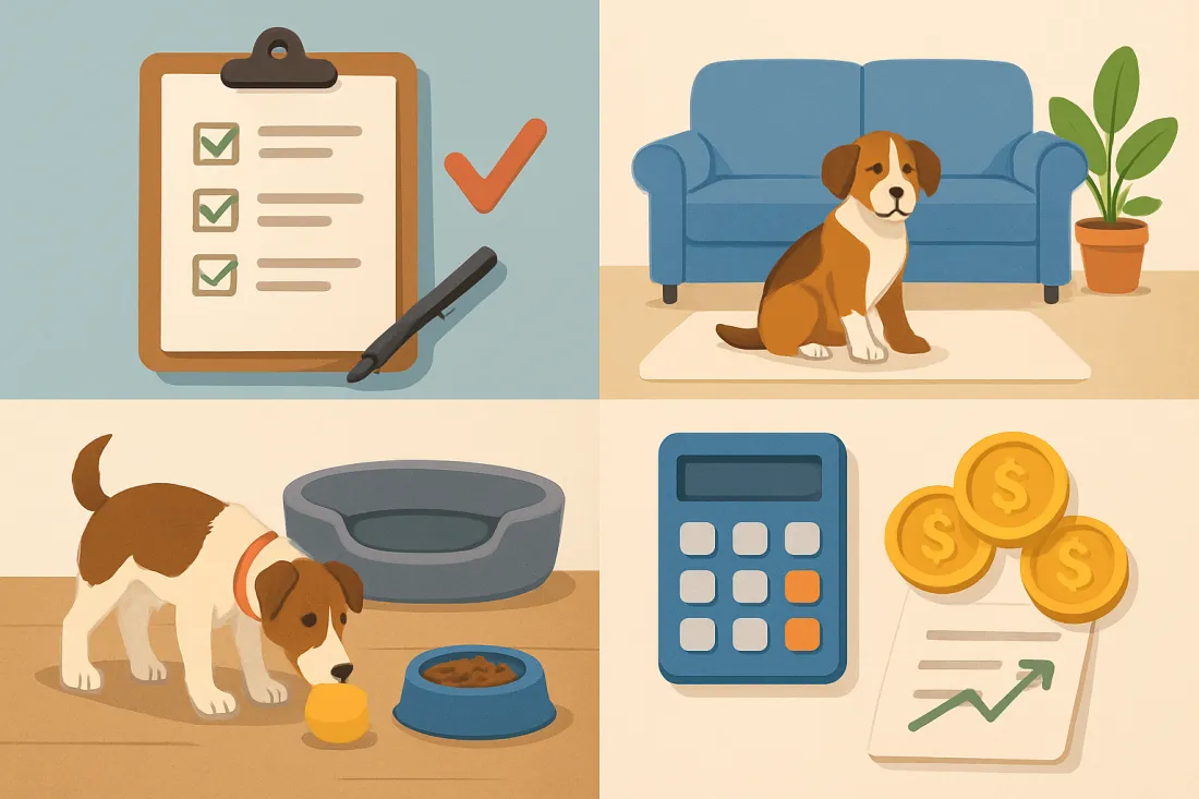 How to prepare to adopt a rescue dog: visual comparison of options