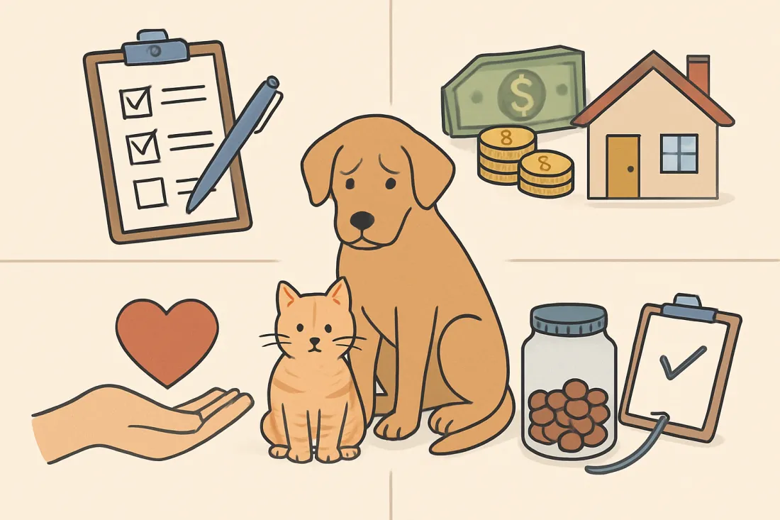 How to avoid having to give up my pet: visual comparison of options