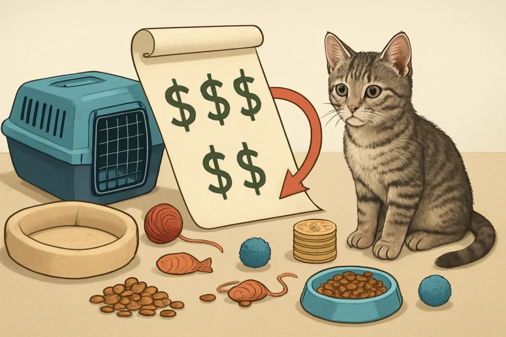 Kitten first year expenses: practical guide illustration