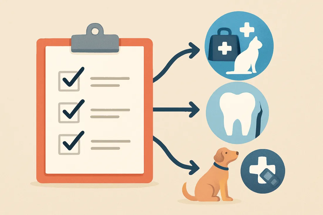 Unexpected pet expenses to budget for yearly: diagram of key elements