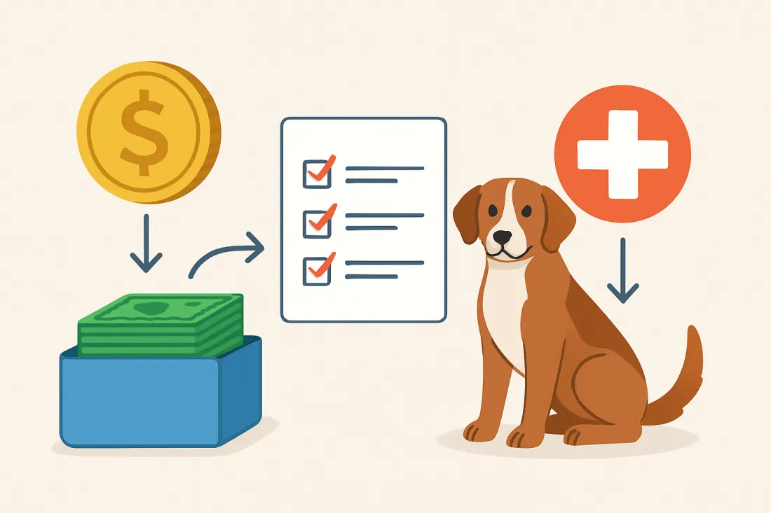 Emergency vet fund how much per year: diagram of key elements