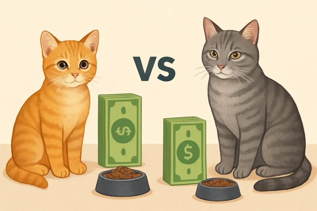 First year cost of a kitten vs adult cat: practical guide illustration