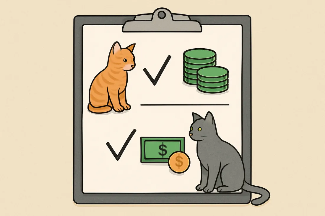 First year cost of a kitten vs adult cat: practical checklist before acting