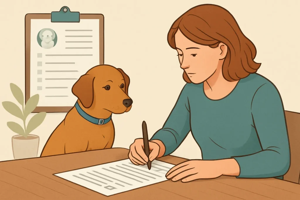 How to fill out a pet adoption application: practical guide illustration