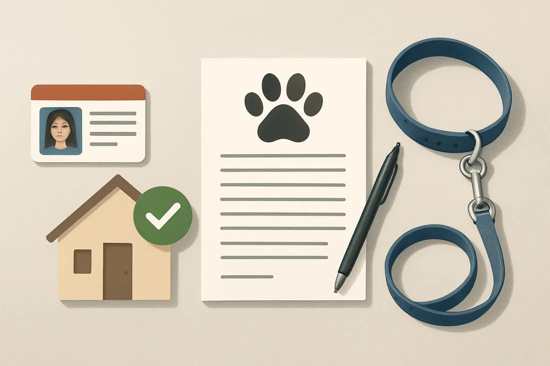 What do you need to adopt a dog or cat: visual comparison of options