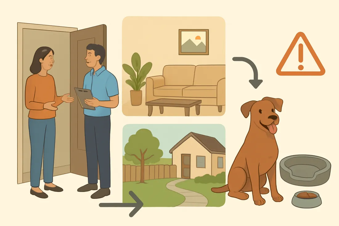 Home visit for pet adoption what to expect: diagram of key elements