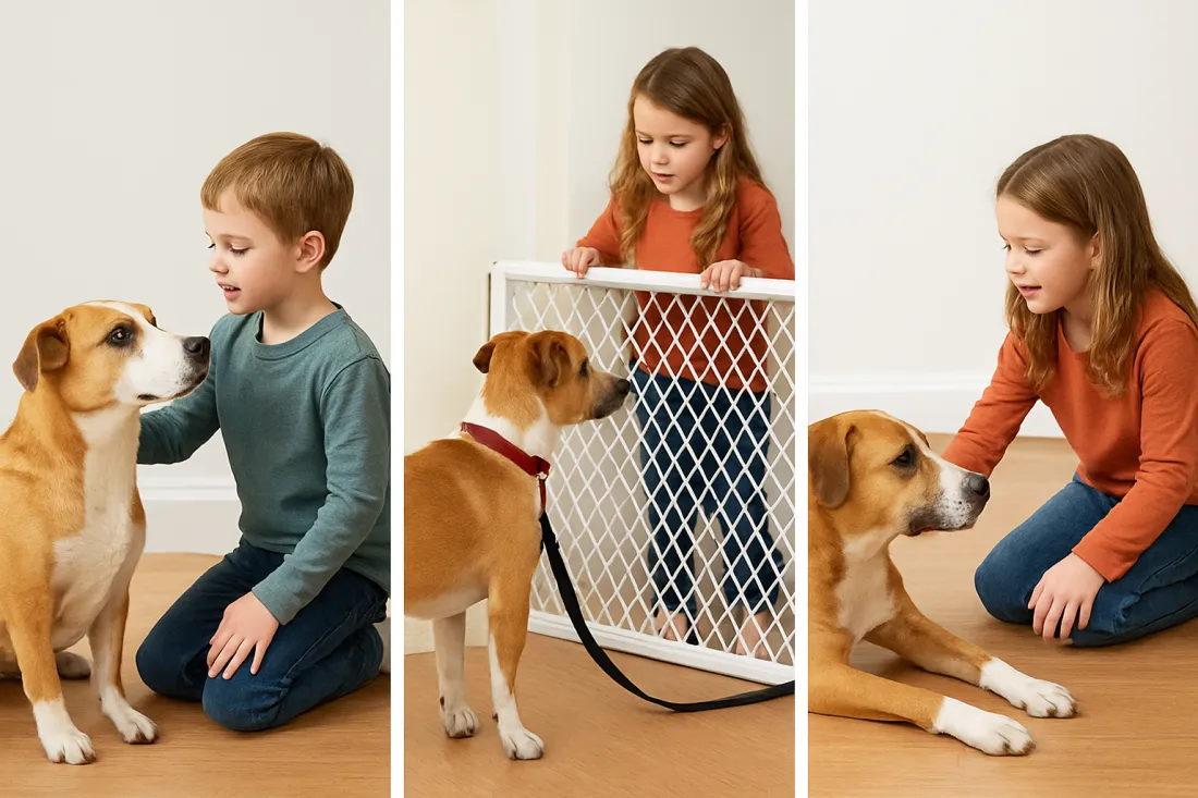 How to introduce a new dog to children: visual comparison of options