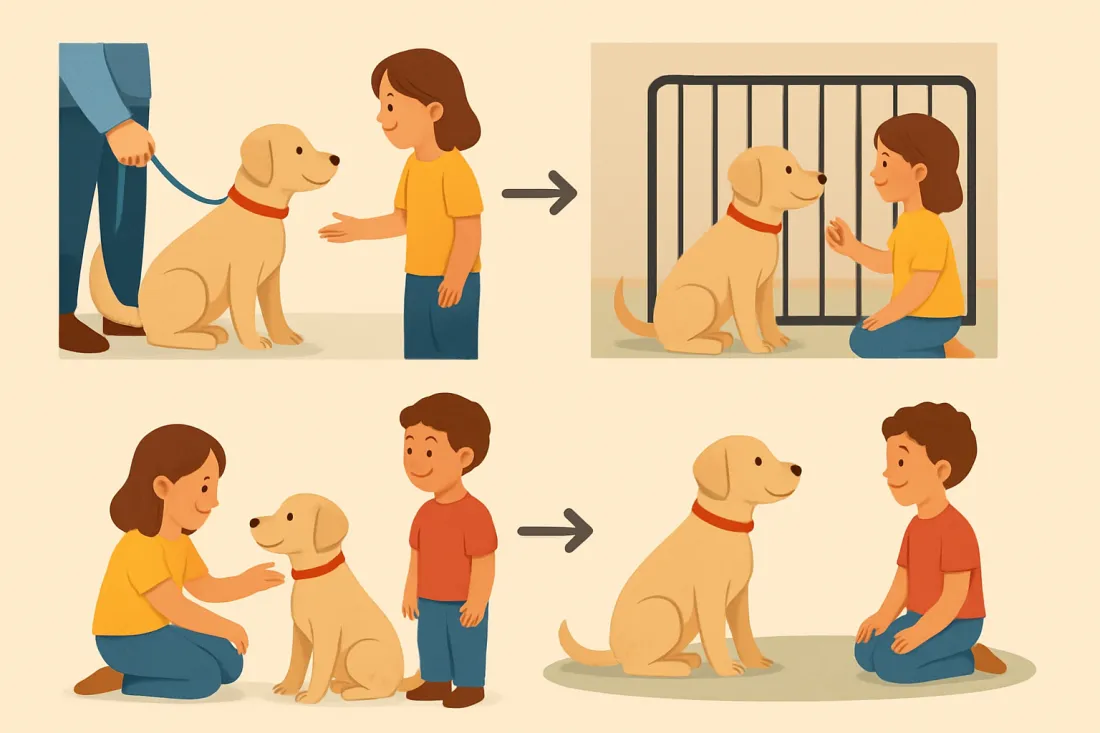 How to introduce a new dog to children: diagram of key elements