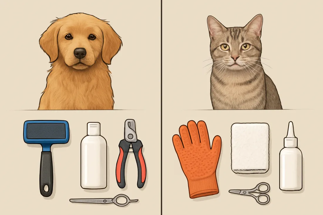Budget friendly dog and cat grooming at home: visual comparison of options
