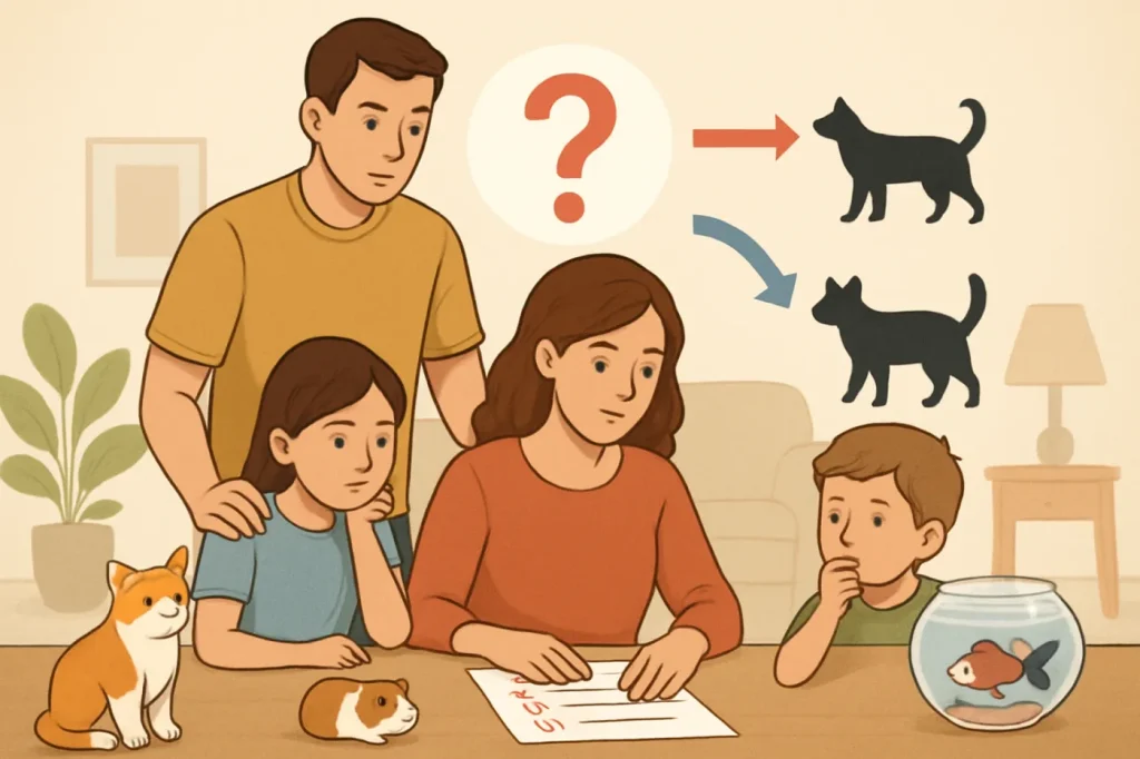 What kind of pet is right for my family: practical guide illustration