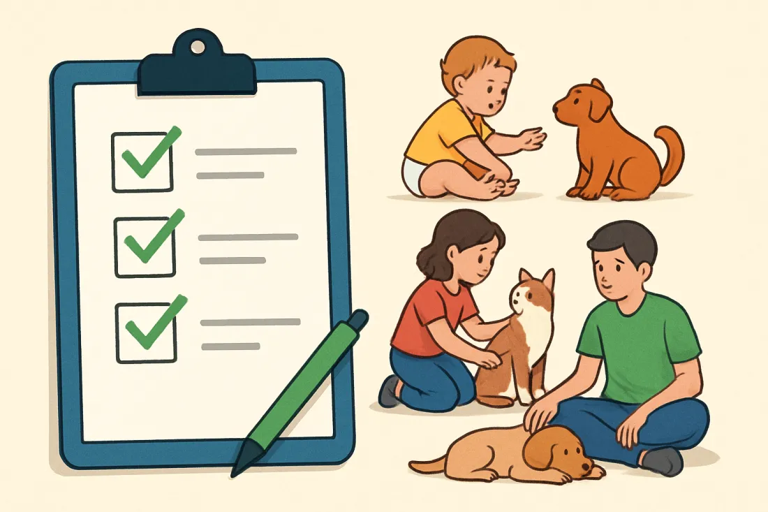 Choosing a pet based on children’s ages: practical checklist before acting