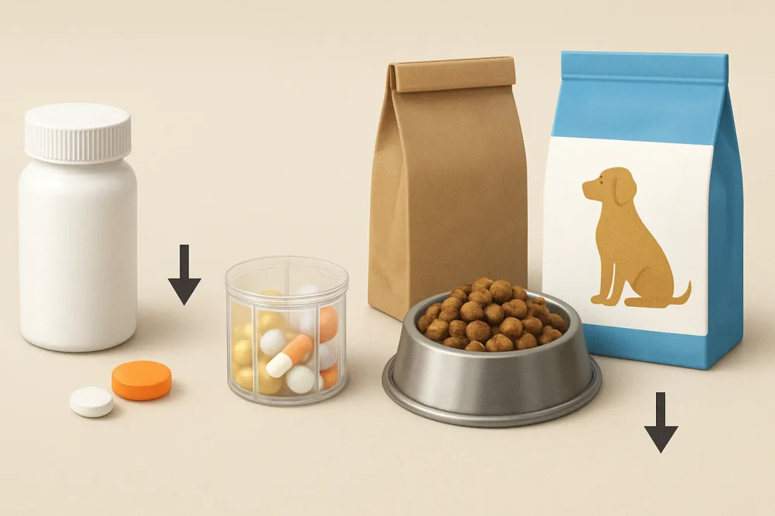 Managing long term medication and prescription diet costs for pets: visual comparison of options