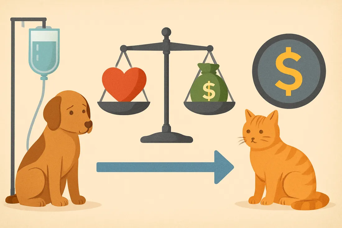Balancing quality of life and cost for chronically ill pets: diagram of key elements