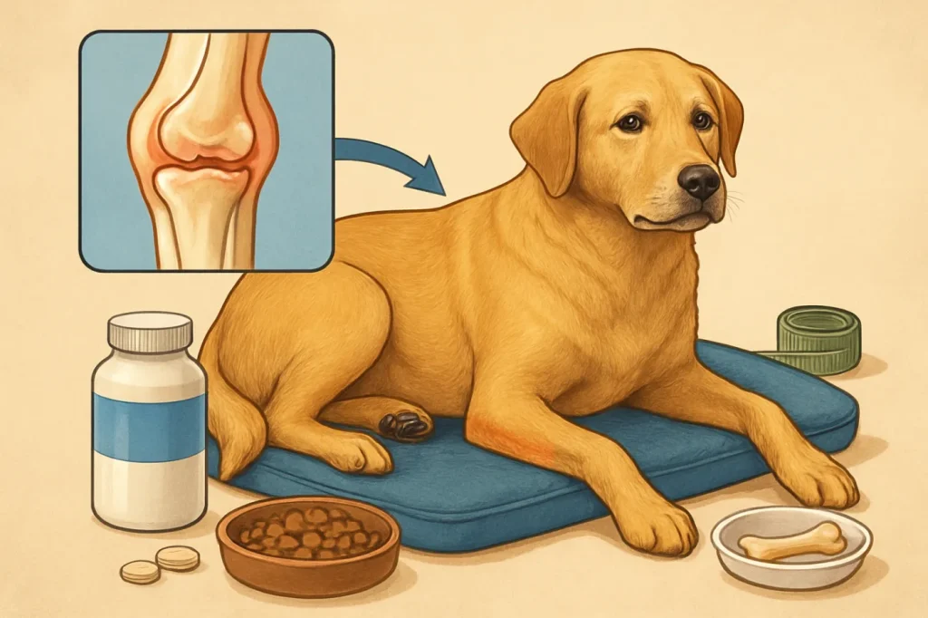 Treatment options and costs for dogs with arthritis: practical guide illustration
