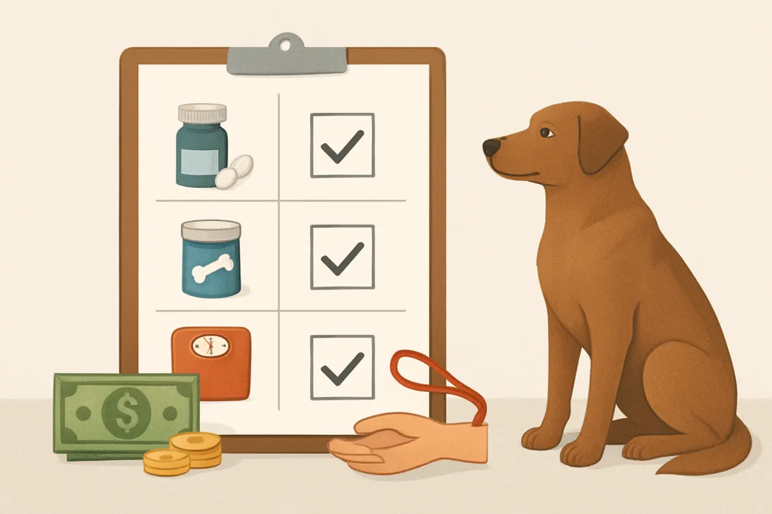 Treatment options and costs for dogs with arthritis: practical checklist before acting