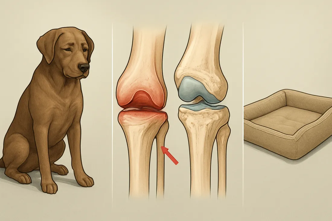 What is arthritis in dogs: visual comparison of options