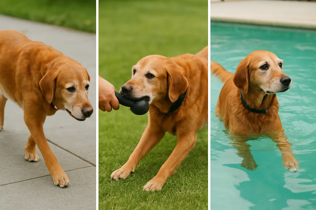 Best exercise for dogs with arthritis: visual comparison of options