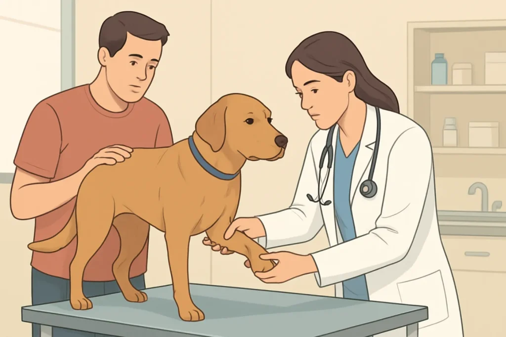 How is arthritis in dogs diagnosed: practical guide illustration