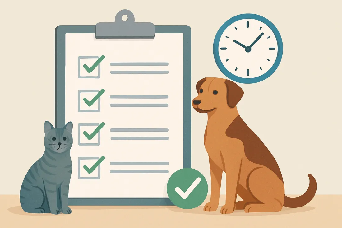 Time requirements for dog and cat adoption: practical checklist before acting