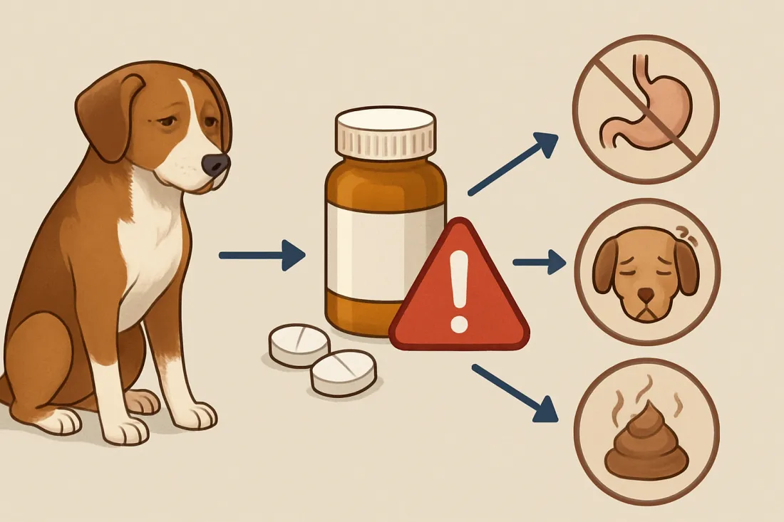 Arthritis medications for dogs side effects: diagram of key elements