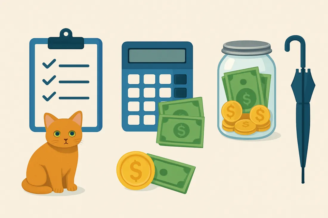Financial requirements for cat adoption: visual comparison of options