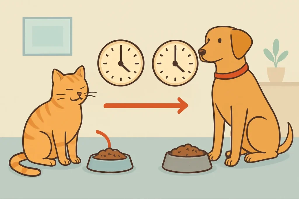 How to manage dog and cat feeding schedule: practical guide illustration