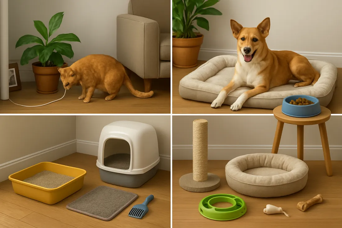 How to set up a pet friendly home: visual comparison of options