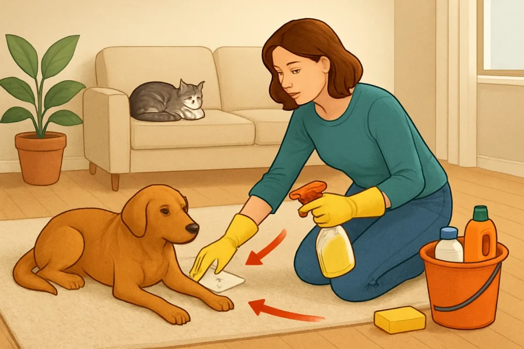 Pet friendly cleaning routine: practical guide illustration