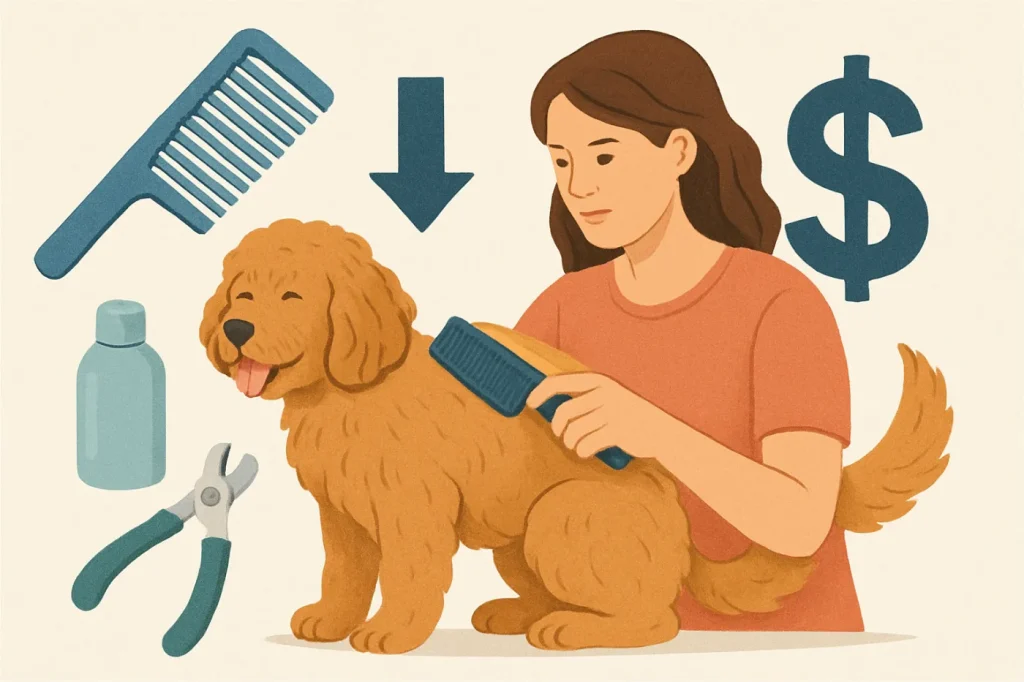 Save money on pet grooming: practical guide illustration
