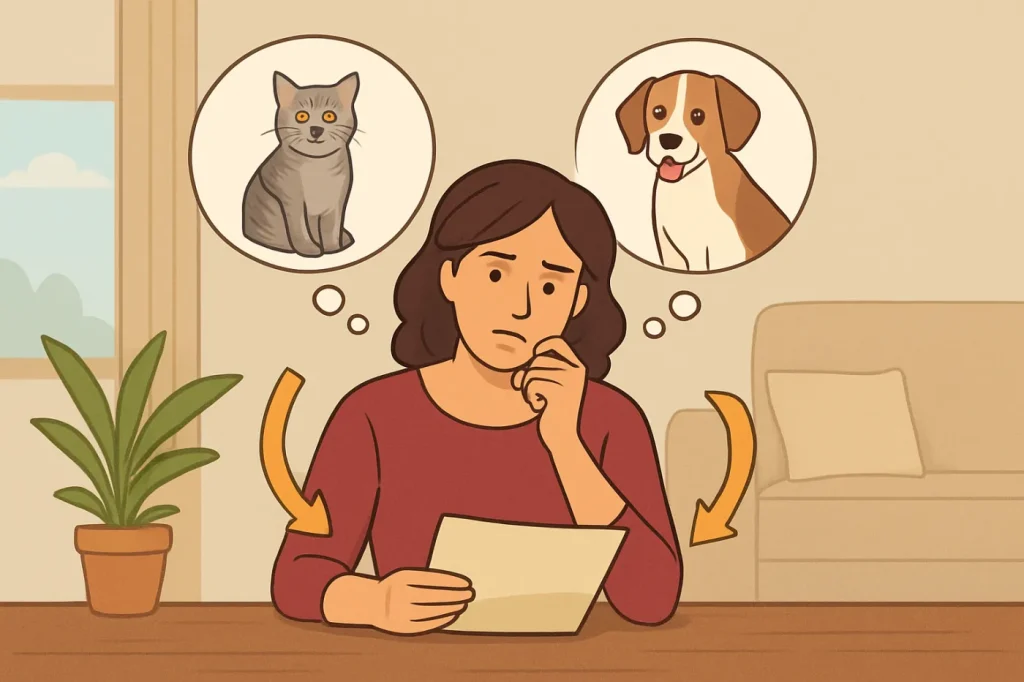 What pet is right for my lifestyle: practical guide illustration