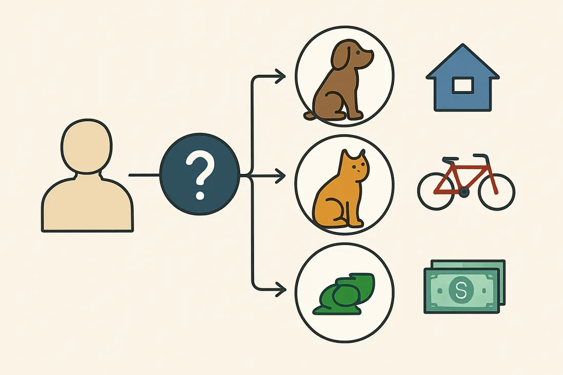 What pet is right for my lifestyle: diagram of key elements