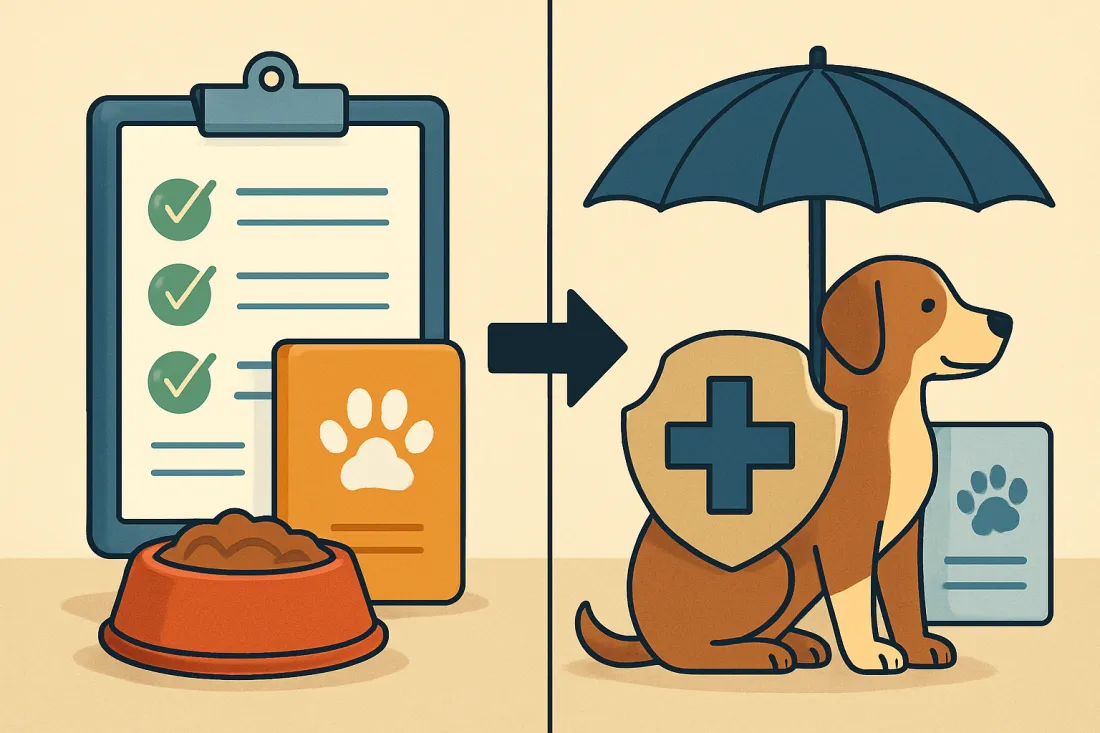 Wellness plans vs pet insurance for vet costs: visual comparison of options
