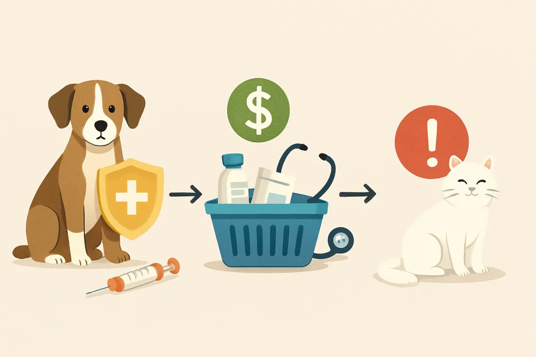 How to save money on vet bills safely: visual comparison of options