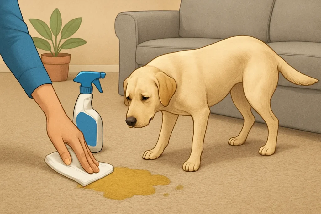 What to do when your dog pees on the carpet: practical guide illustration