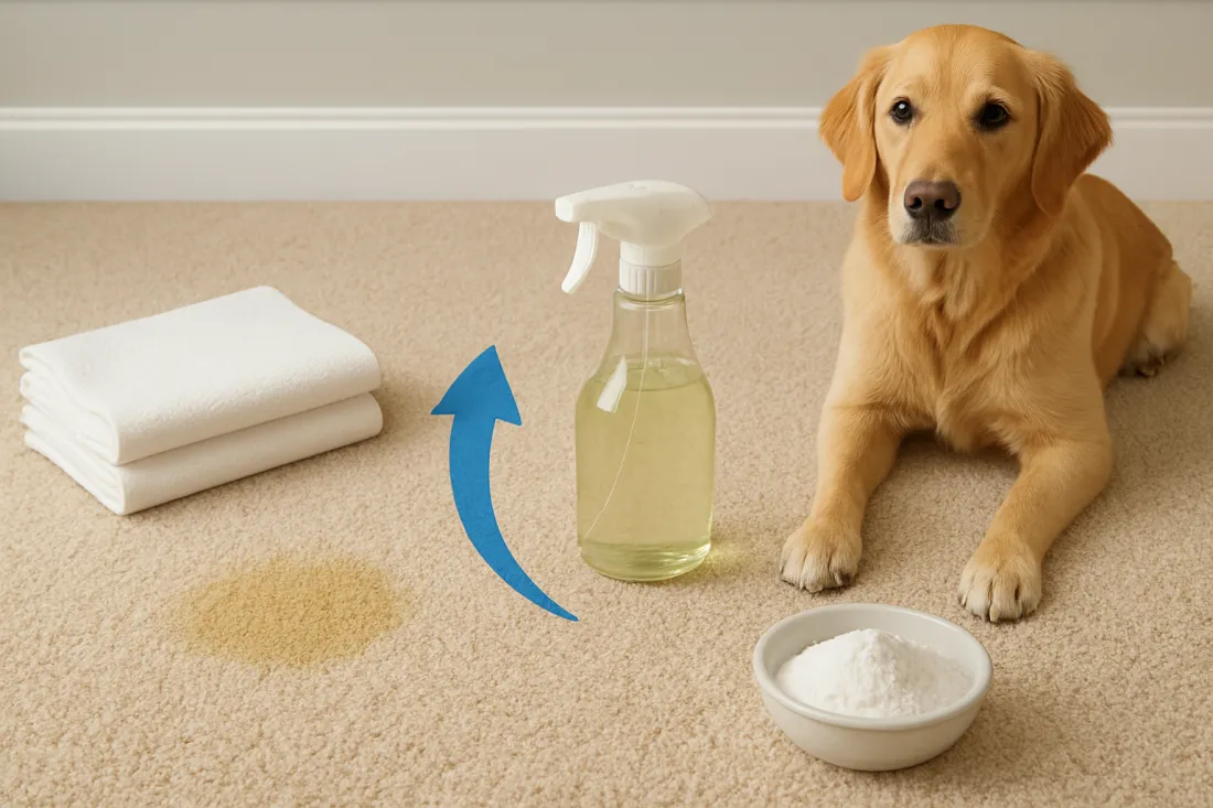 How to get dog urine smell out of carpet: visual comparison of options