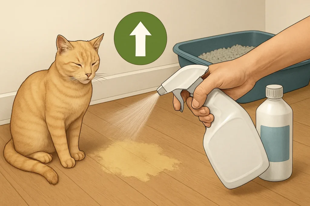 How to get rid of cat urine smell in house: practical guide illustration