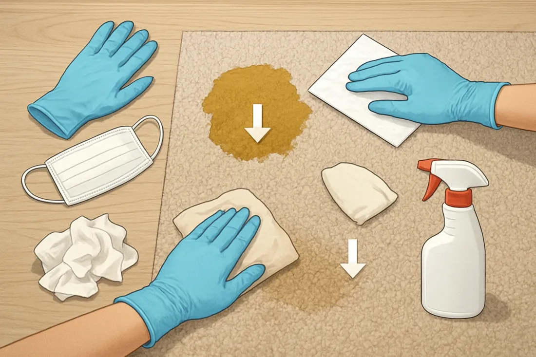 How to clean dog diarrhea off carpet: practical checklist before acting