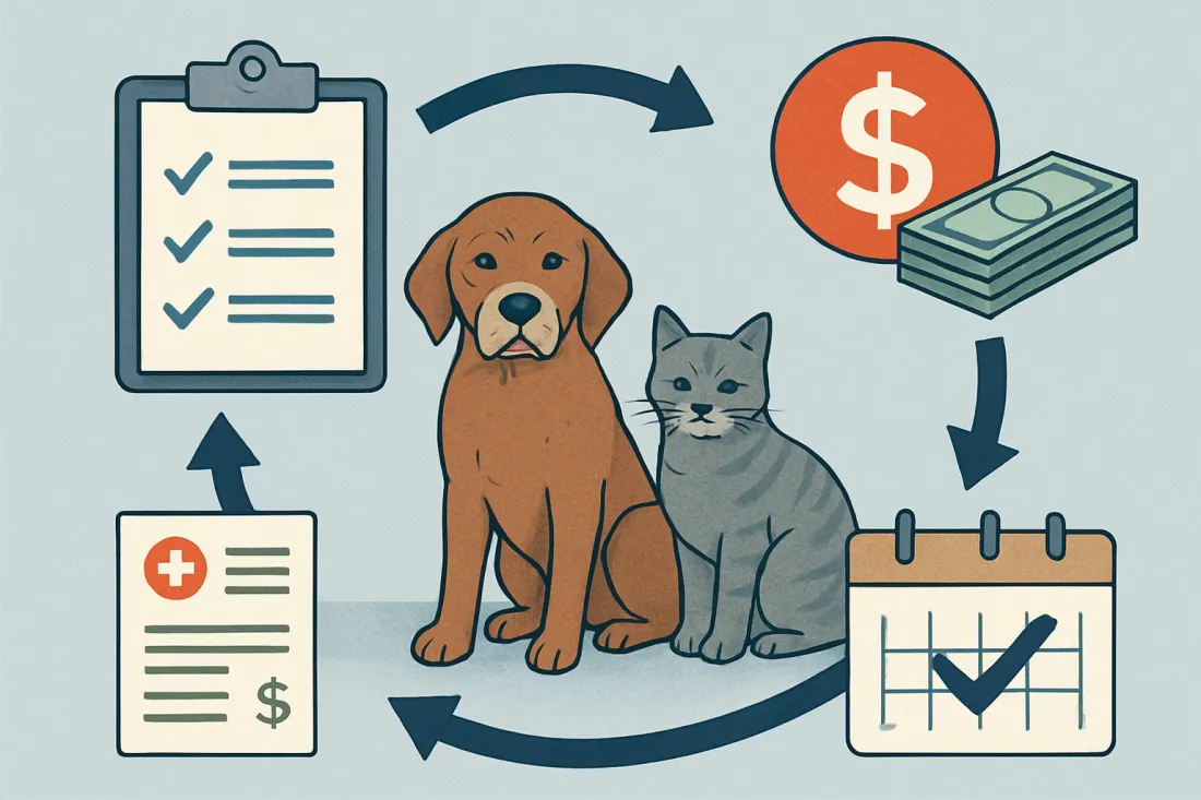 Planning for senior pet and end of life costs: diagram of key elements