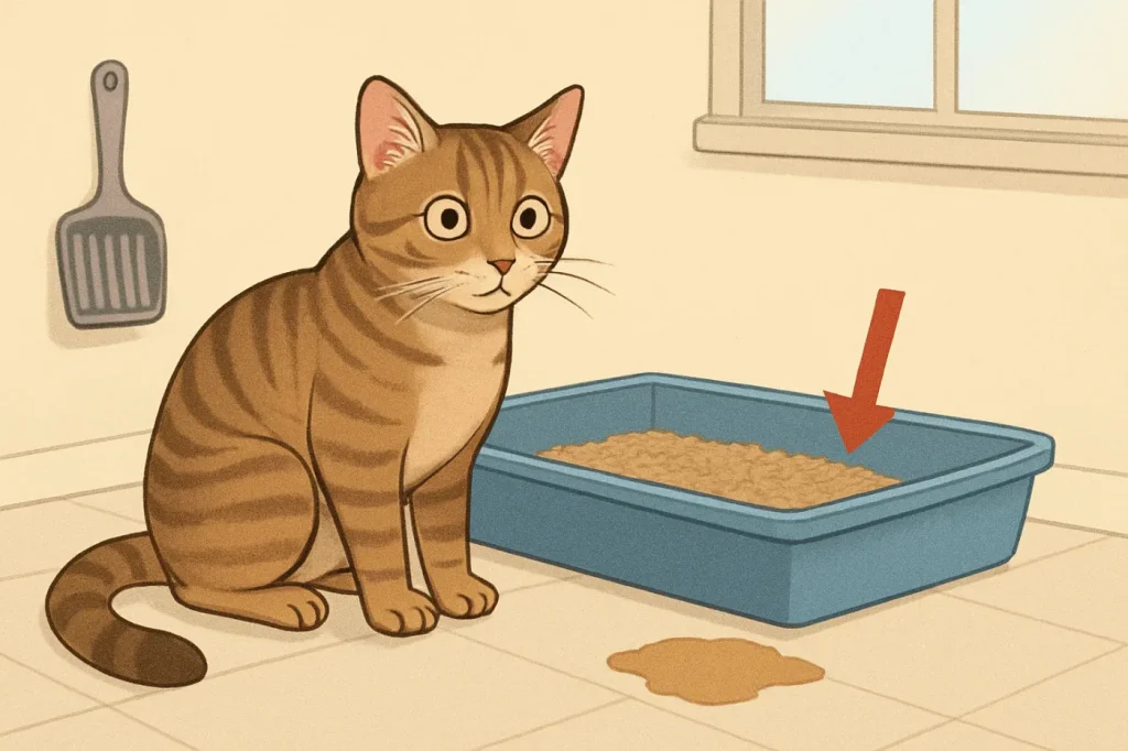 How to litter train a cat and stop accidents: practical guide illustration