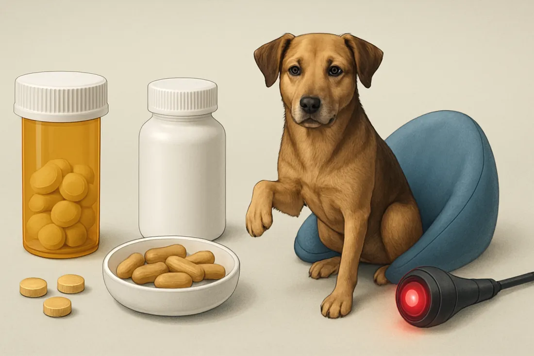 Treatment options for arthritis in dogs: visual comparison of options