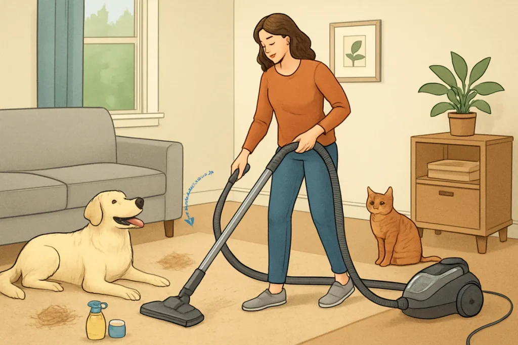 How to manage pet hair and odour at home: practical guide illustration