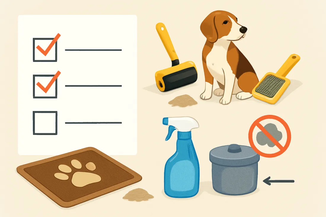 How to manage pet hair and odour at home: practical checklist before acting
