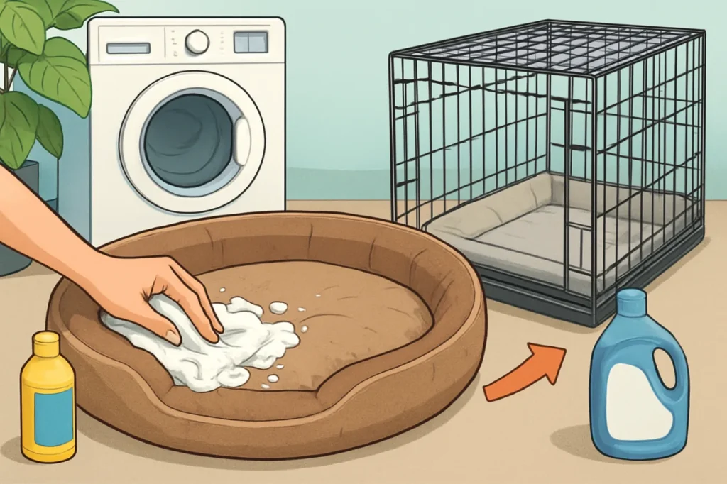 How to clean pet bedding and remove odour: practical guide illustration