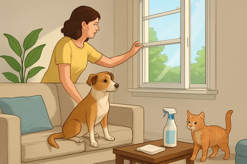 How to get rid of dog and cat smell in house: practical guide illustration