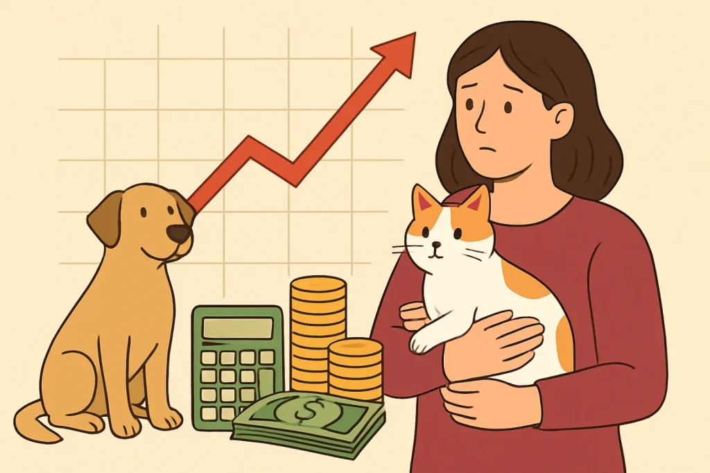 Long term cost of owning a dog or cat over its lifetime: practical guide illustration