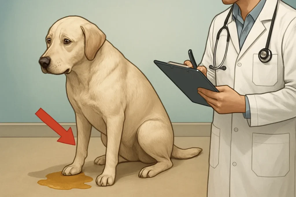 Medical causes of house soiling in adult dogs: practical guide illustration