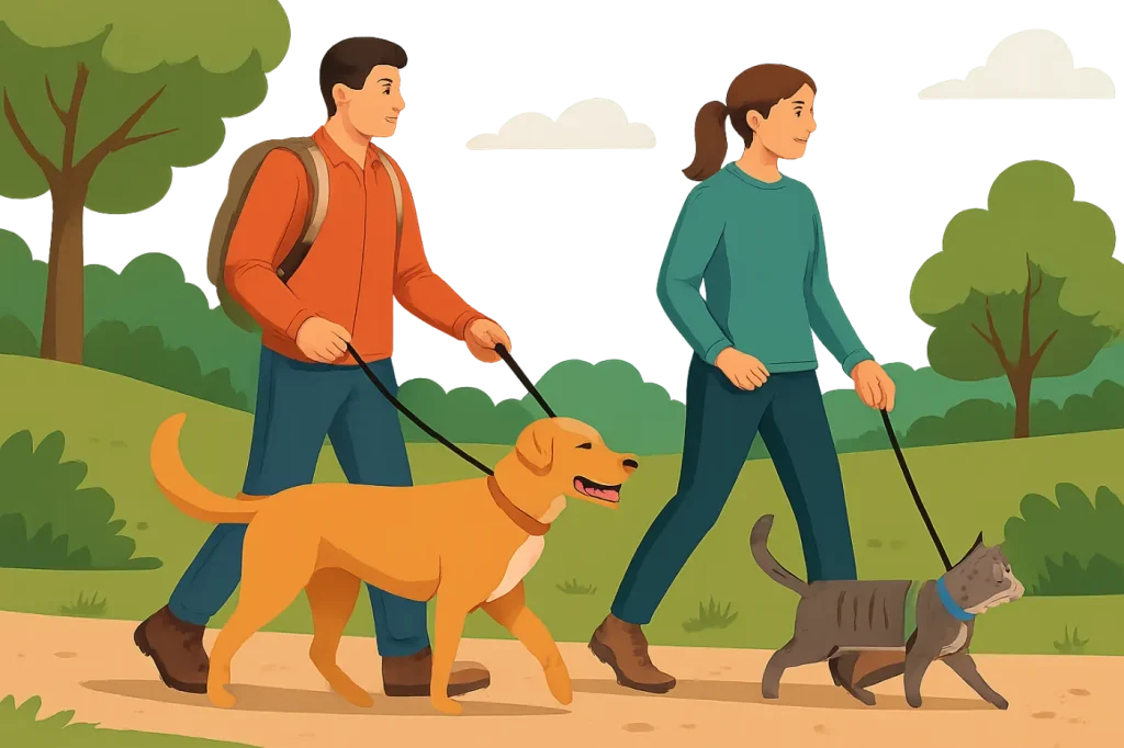Preventing outdoor accidents with dogs and cats: practical guide illustration
