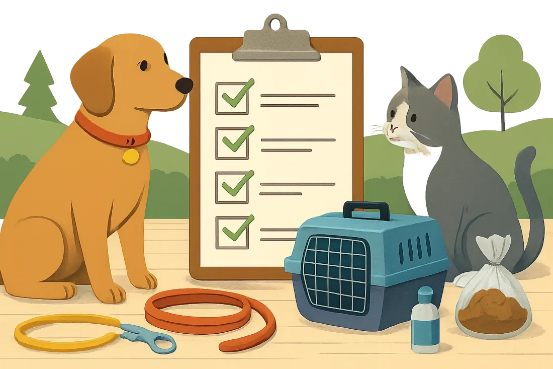 Preventing outdoor accidents with dogs and cats: practical checklist before acting